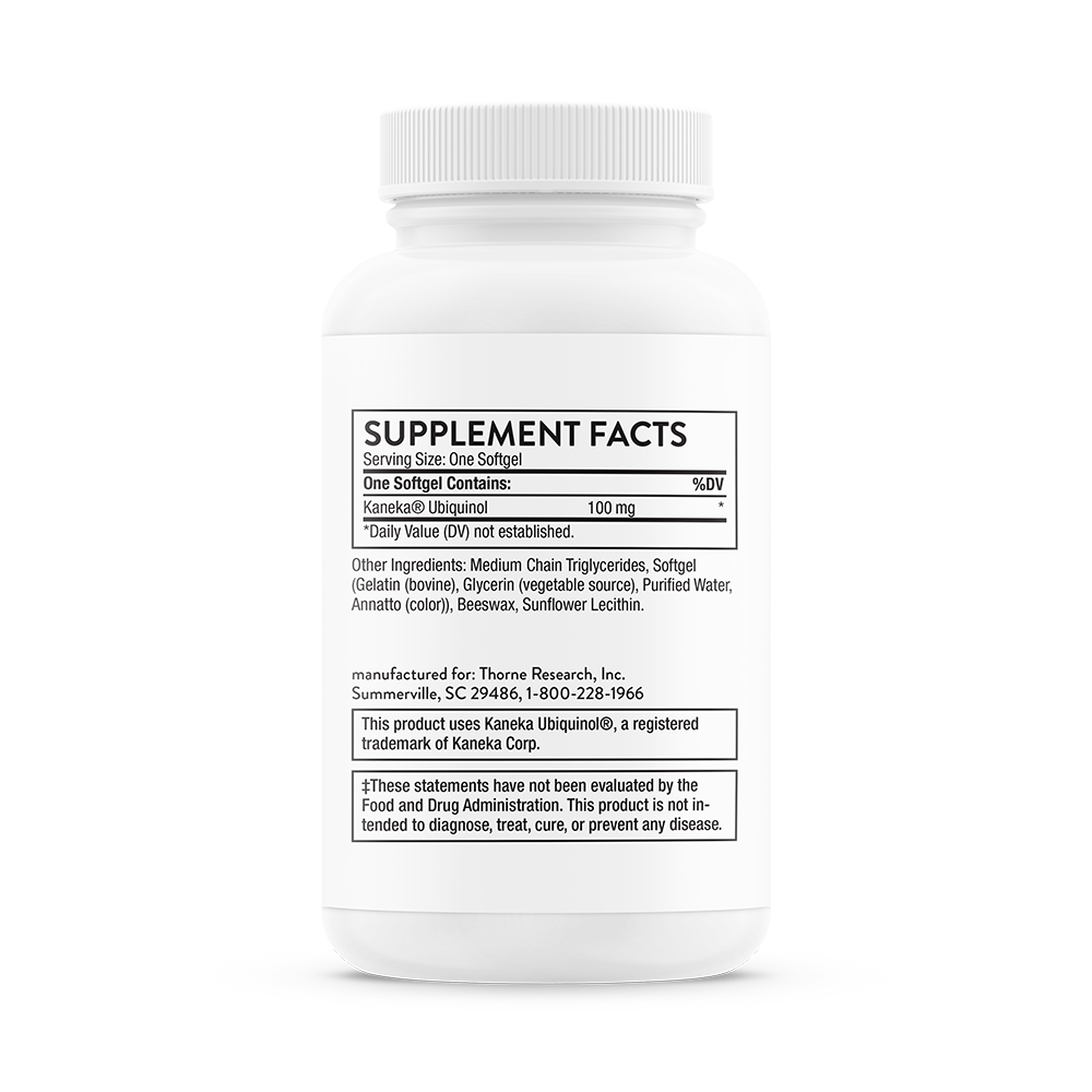 Thorne Ubiquinol - 60 Gelcaps product image