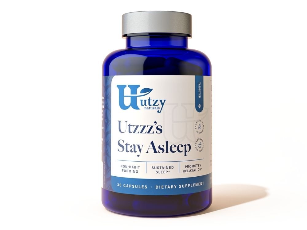 Utzy Naturals Stay Asleep 30 Capsules official front image