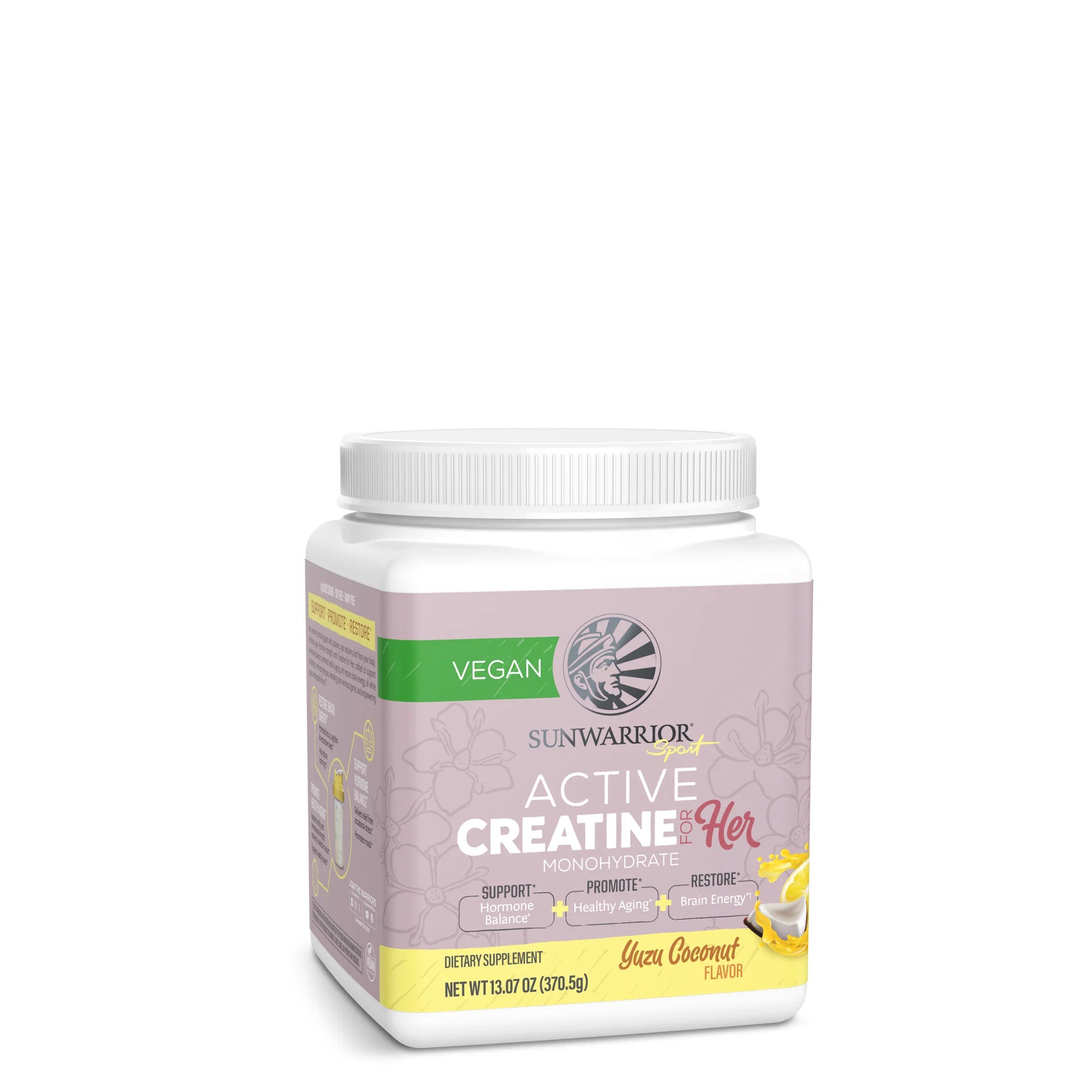 Sunwarrior Active Creatine for Her Yuzu Coconut 400g official front image