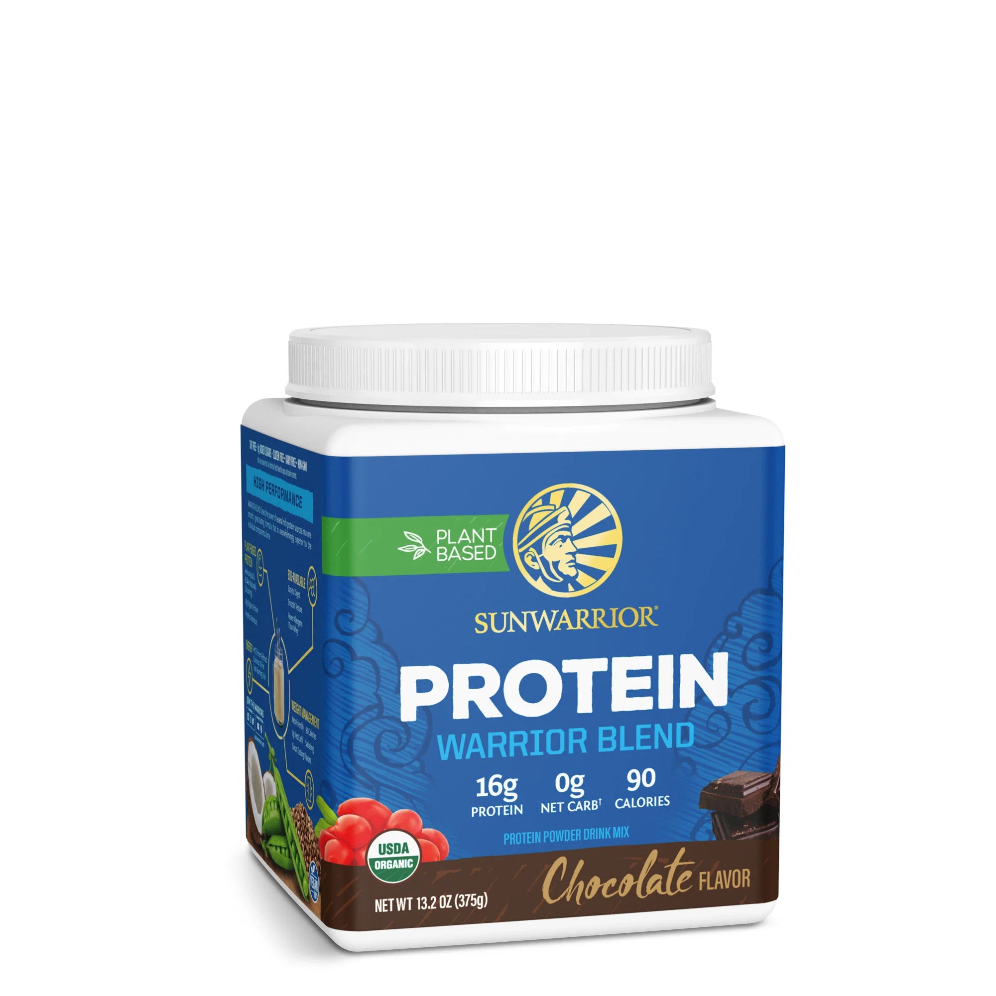 Sunwarrior Warrior Blend Chocolate 375g official front image