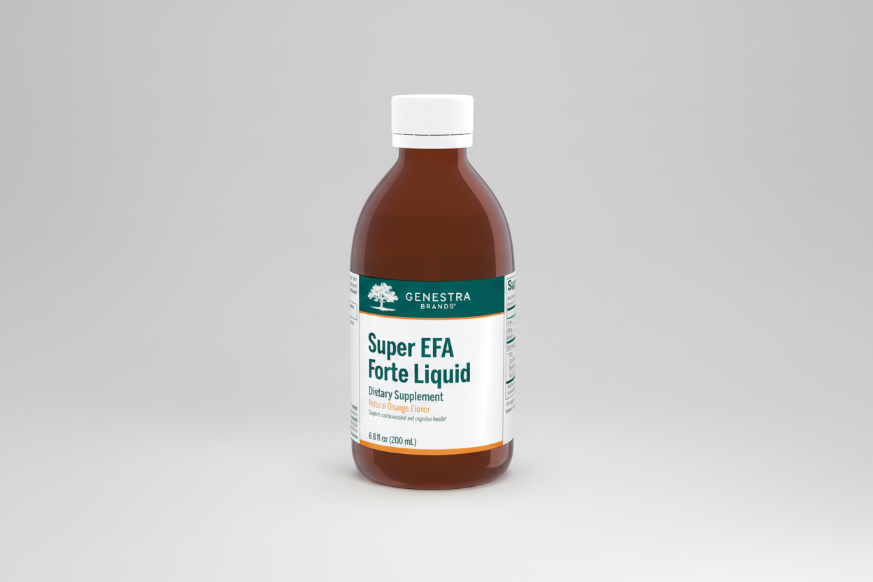 Genestra Brands Super EFA Forte Liquid, Natural Orange Flavor - 6.8 fl. oz (200 ml)