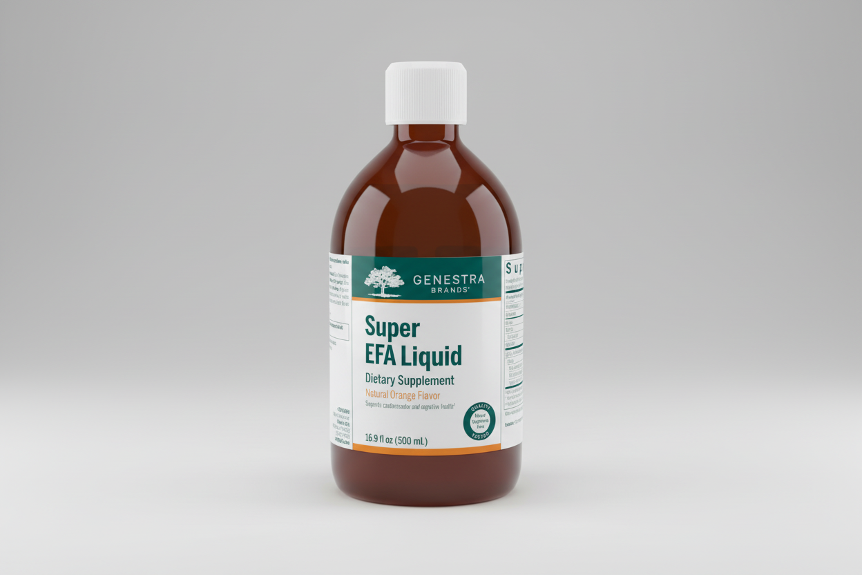 Genestra Brands Super EFA Liquid Natural Orange Flavor - 16.9 fl. oz (500 ml)