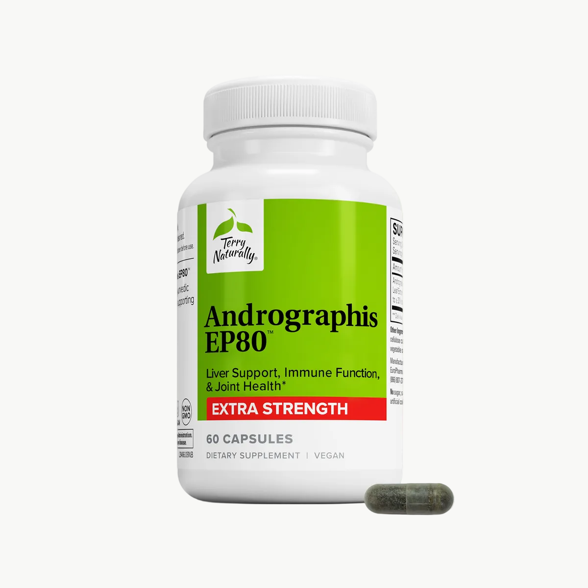 Terry Naturally Andrographis EP80 Extra Strength 60 Capsules official uniform front v2 1200x1200