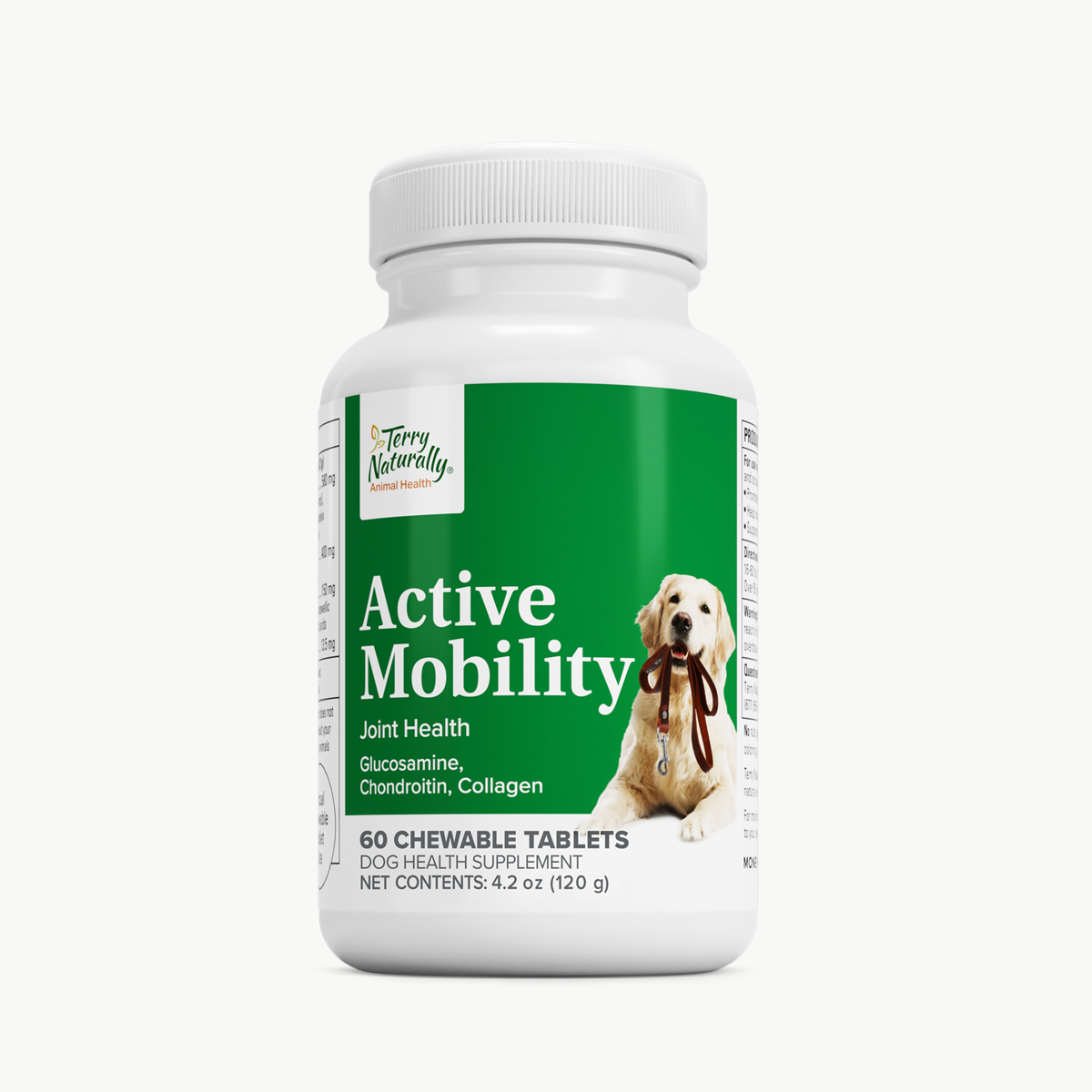 Terry Naturally Animal Health Dog Active Mobility 60 Chewable Tablets official uniform front v2 1200x1200