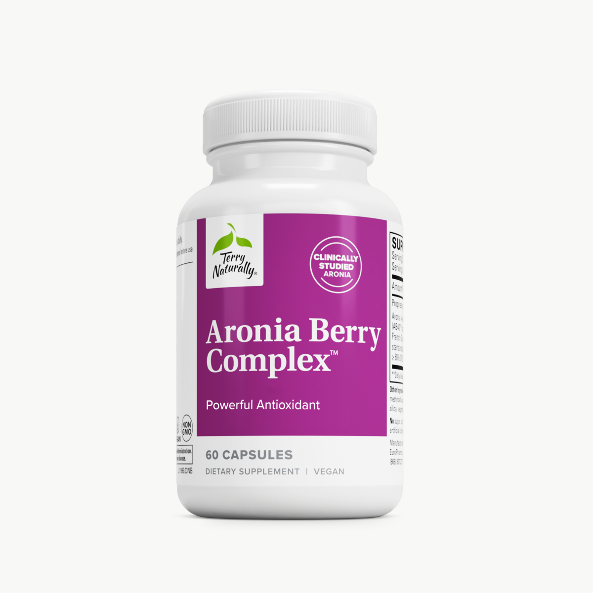 Terry Naturally Aronia Berry Complex 60 Capsules official uniform front v2 1200x1200