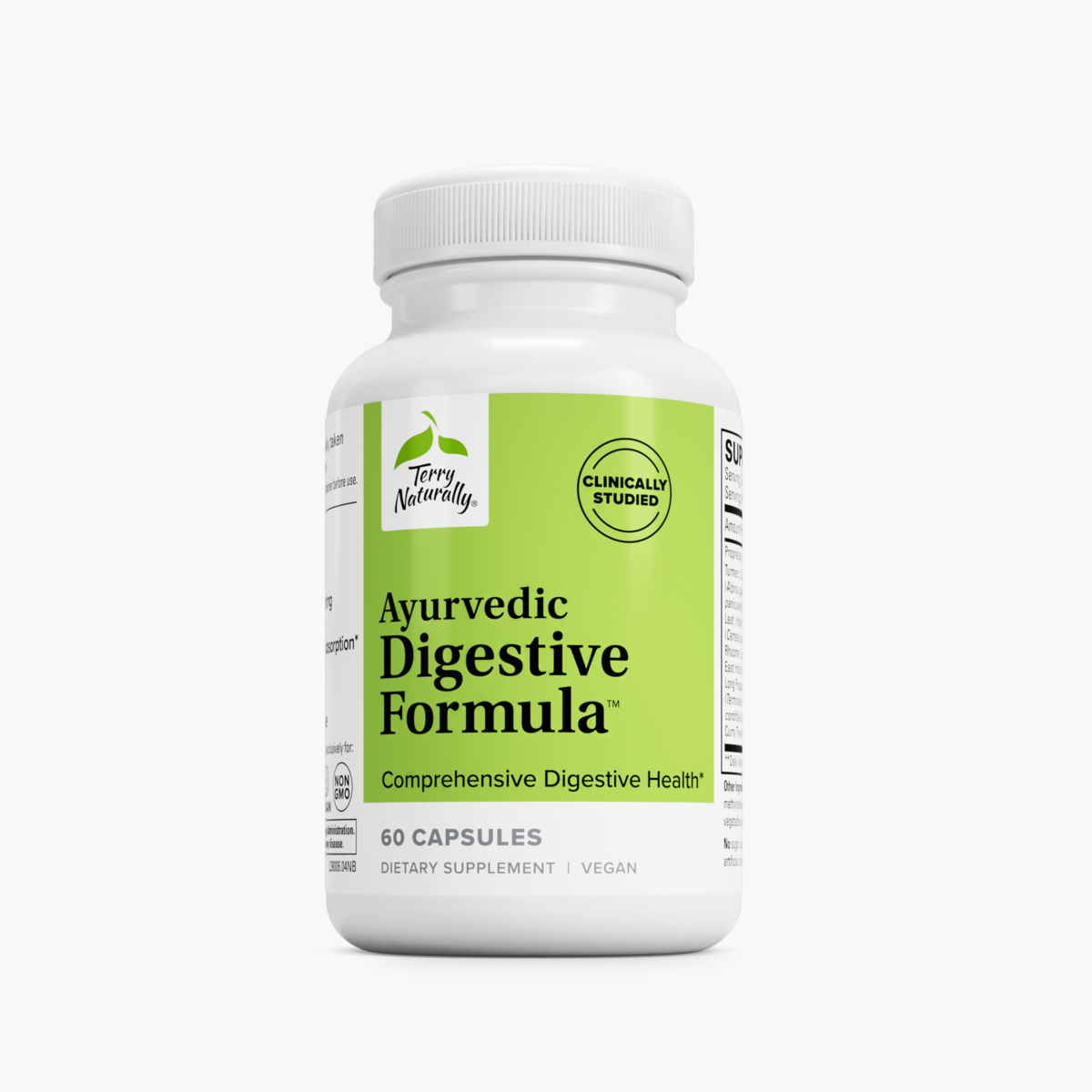 Terry Naturally Ayurvedic Digestive Formula 60 Capsules official uniform front v2 1200x1200