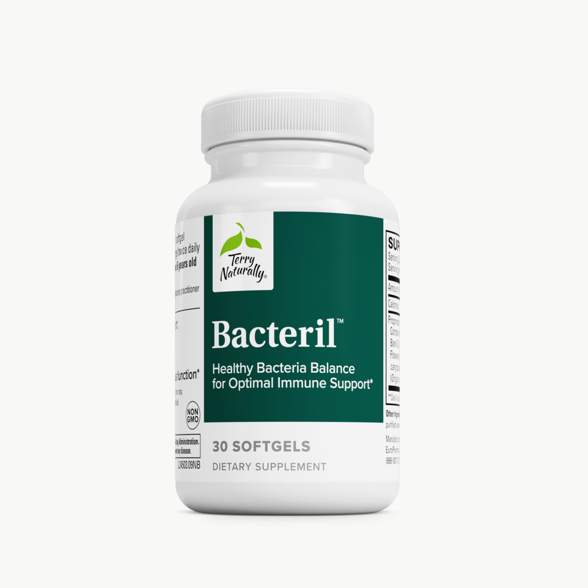 Terry Naturally Bacteril 30 Softgels official uniform front v2 1200x1200