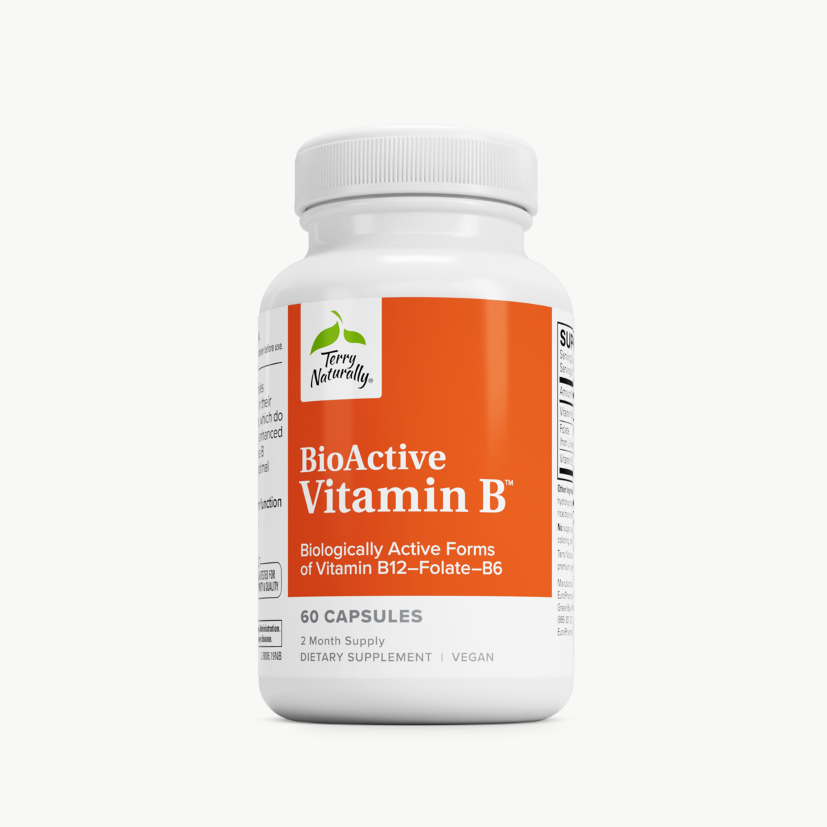 Terry Naturally BioActive Vitamin B 60 Capsules official uniform front v2 1200x1200