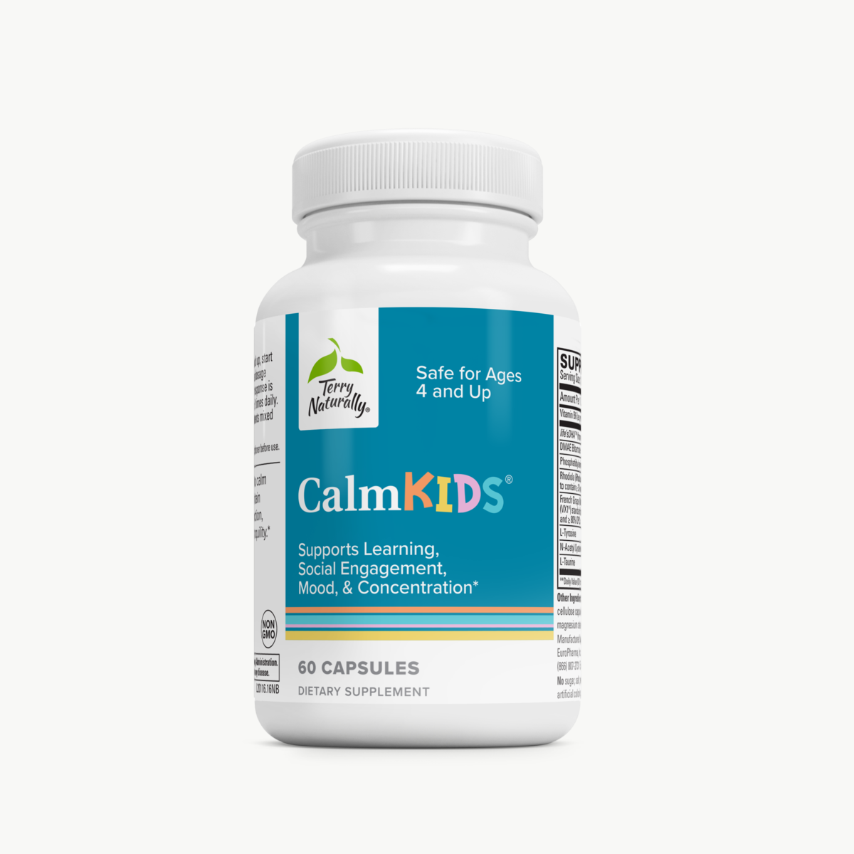 Terry Naturally Calm Kids 60 Capsules official uniform front v2 1200x1200