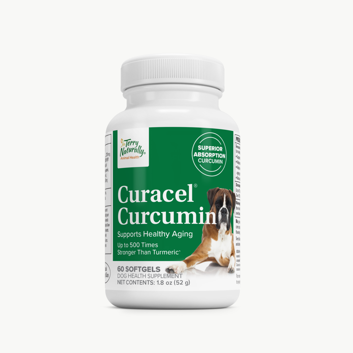 Terry Naturally Curacel Curcumin For Dogs 60 Softgels official uniform front v2 1200x1200