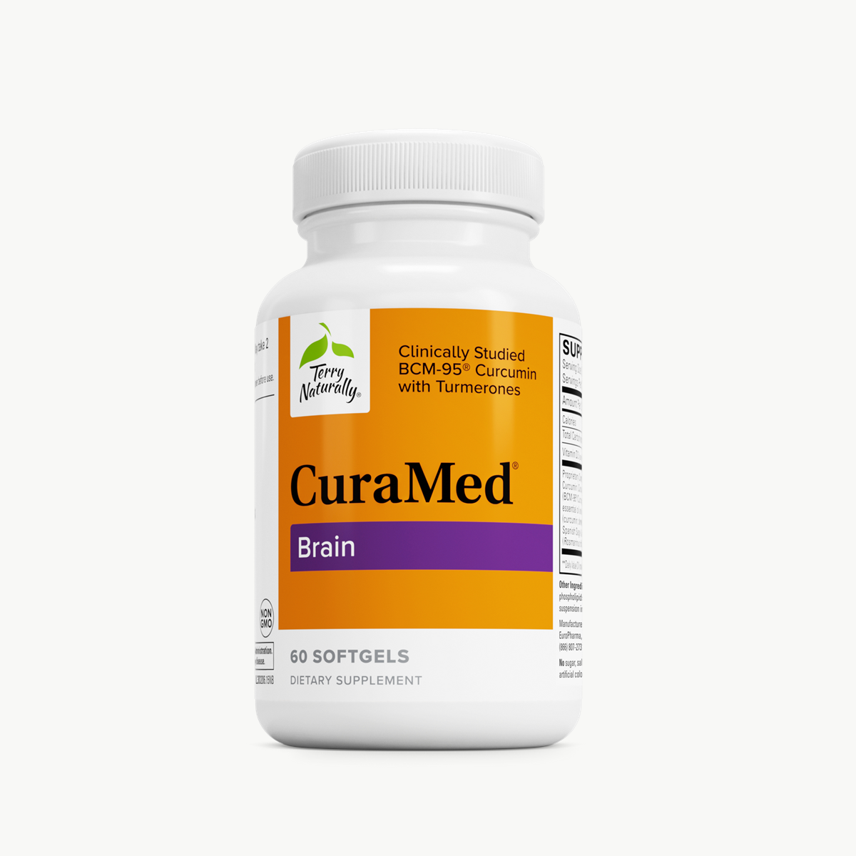 Terry Naturally CuraMed Brain 60 Softgels official uniform front v2 1200x1200