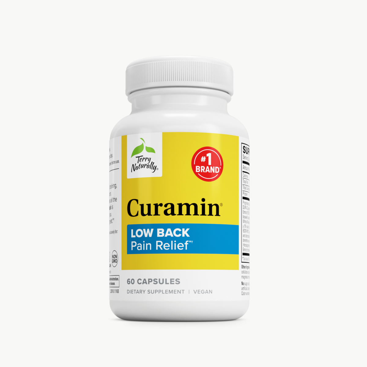 Terry Naturally Curamin Low Back 60 Capsules official uniform front v2 1200x1200