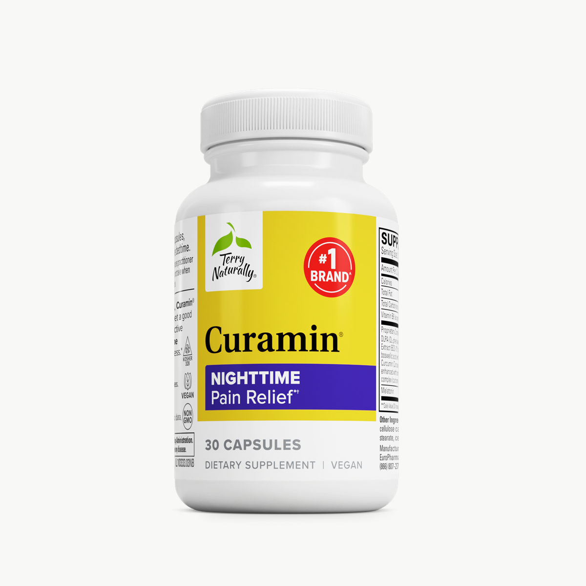 Terry Naturally Curamin Nighttime Comfort 30 Capsules official uniform front v2 1200x1200