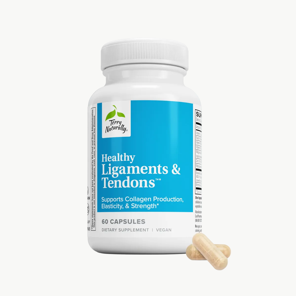 Terry Naturally Healthy Ligaments & Tendons 60 Capsules official uniform front v2 1200x1200