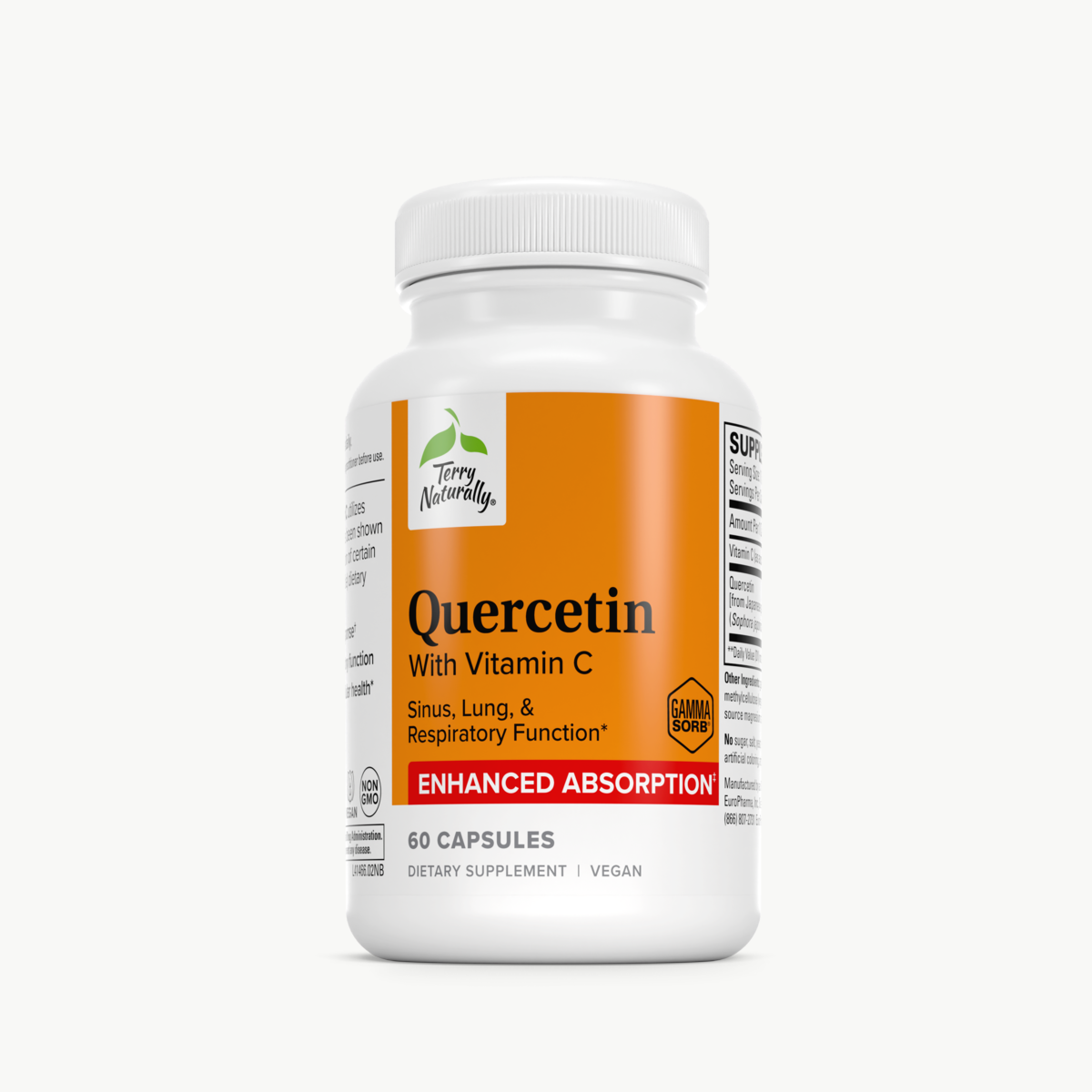Terry Naturally Quercetin with Vitamin C 60 Capsules official uniform front v2 1200x1200