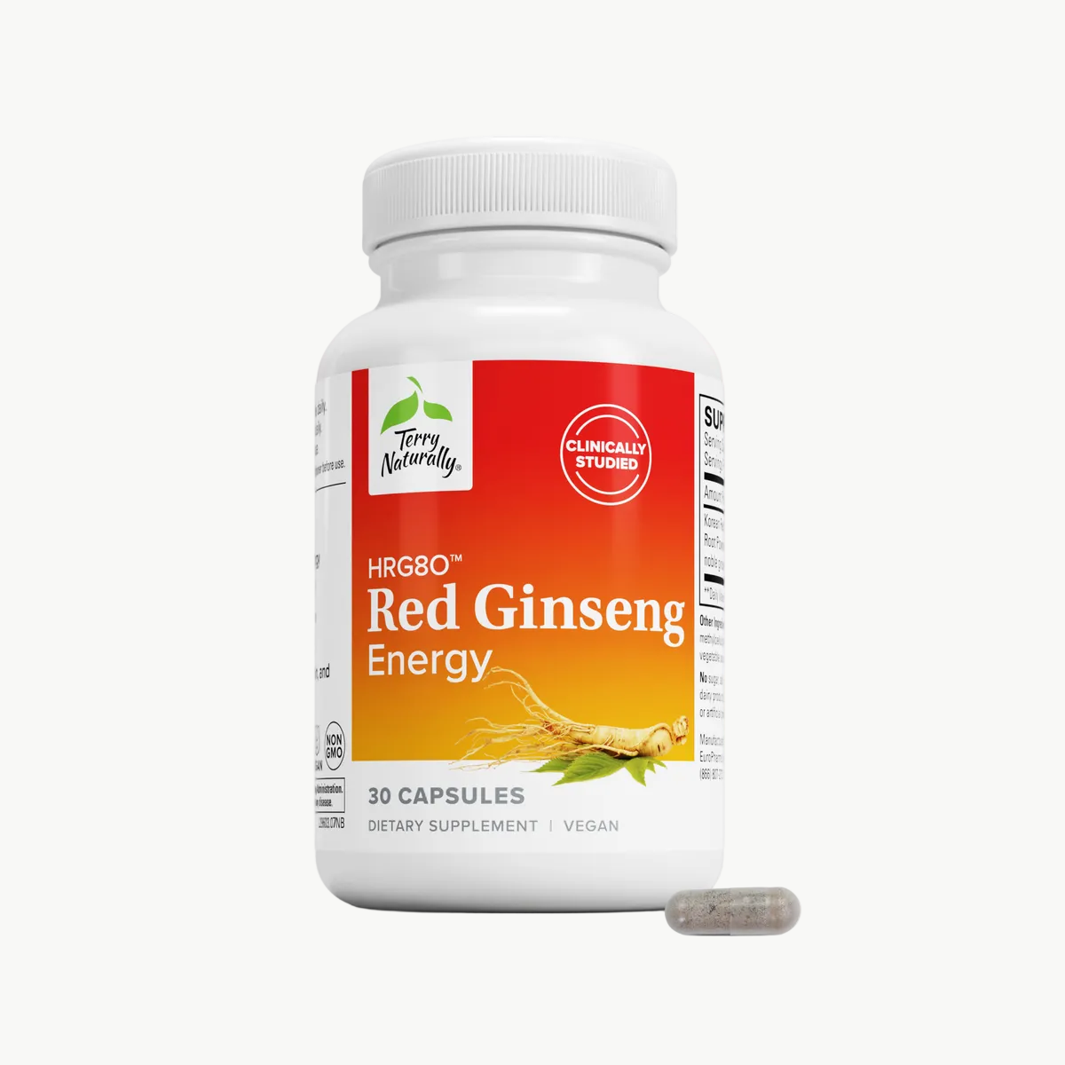 Terry Naturally Red Ginseng HRG80 Energy 30 Capsules official uniform front v2 1200x1200