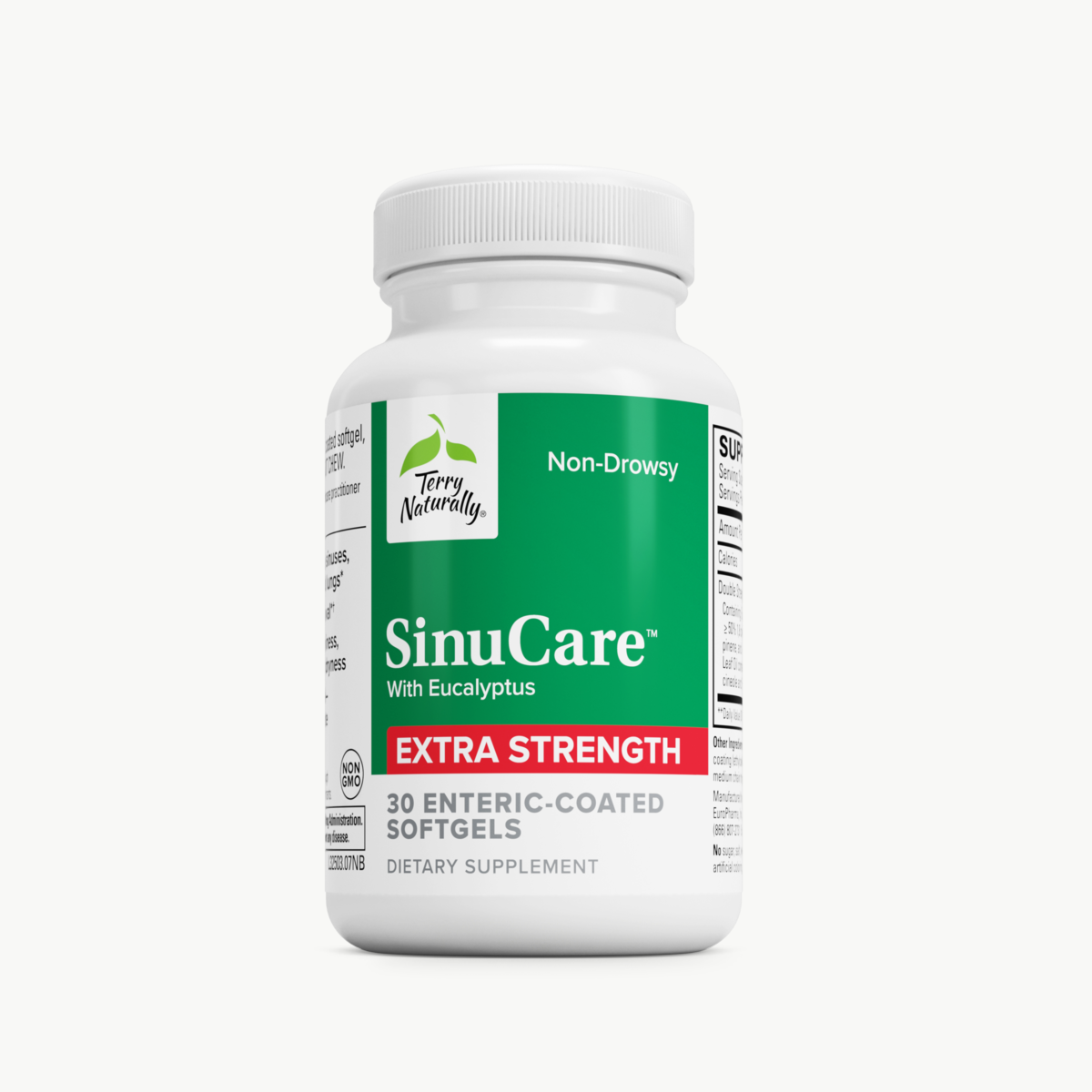 Terry Naturally SinuCare Extra Strength 30 Enteric Coated Softgels official uniform front v2 1200x1200