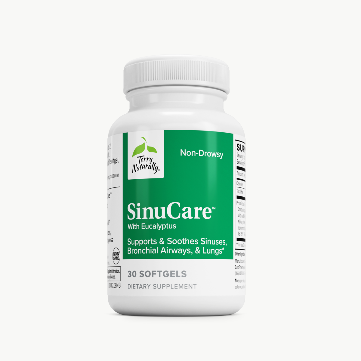 Terry Naturally SinuCare Eucalyptus 30 Softgels official uniform front v2 1200x1200