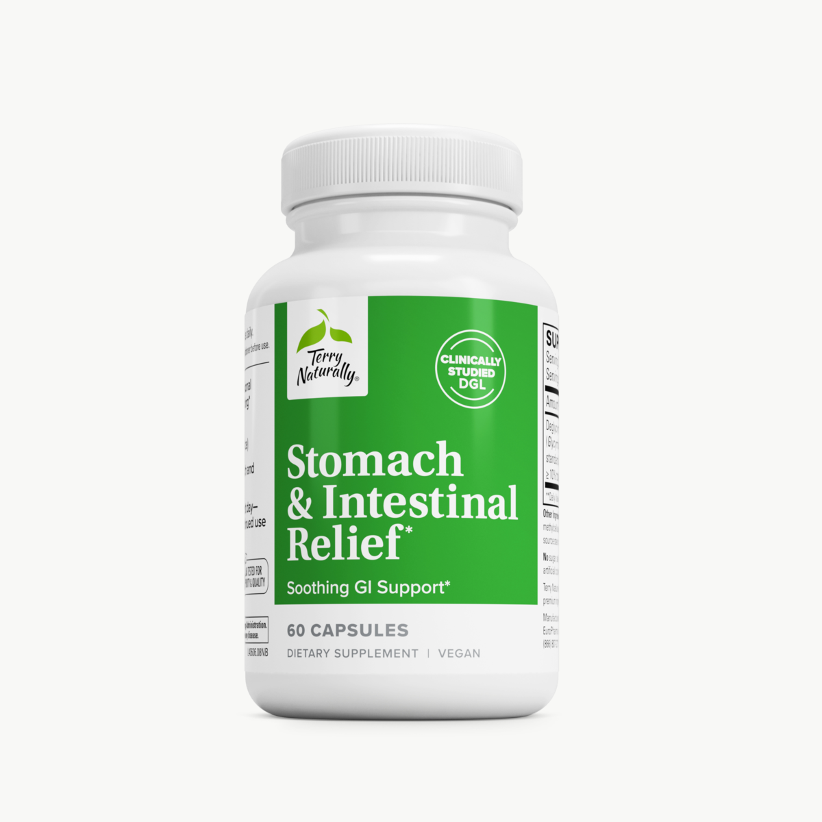 Terry Naturally Stomach & Intestinal Relief 60 Capsules official uniform front v2 1200x1200
