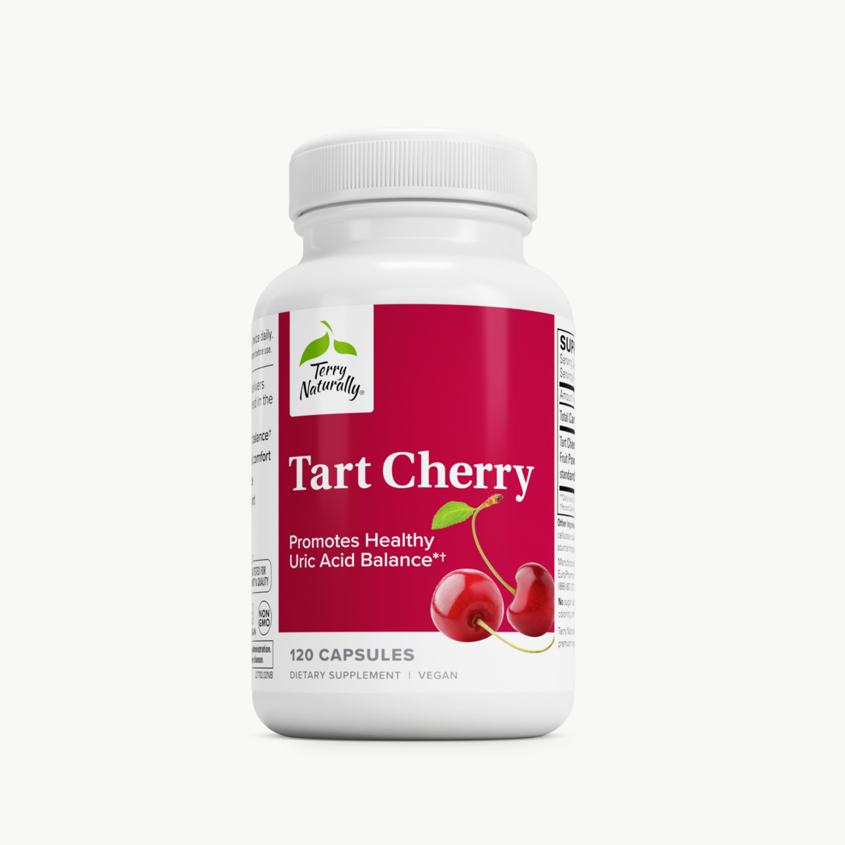 Terry Naturally Tart Cherry 120 Capsules official uniform front v2 1200x1200