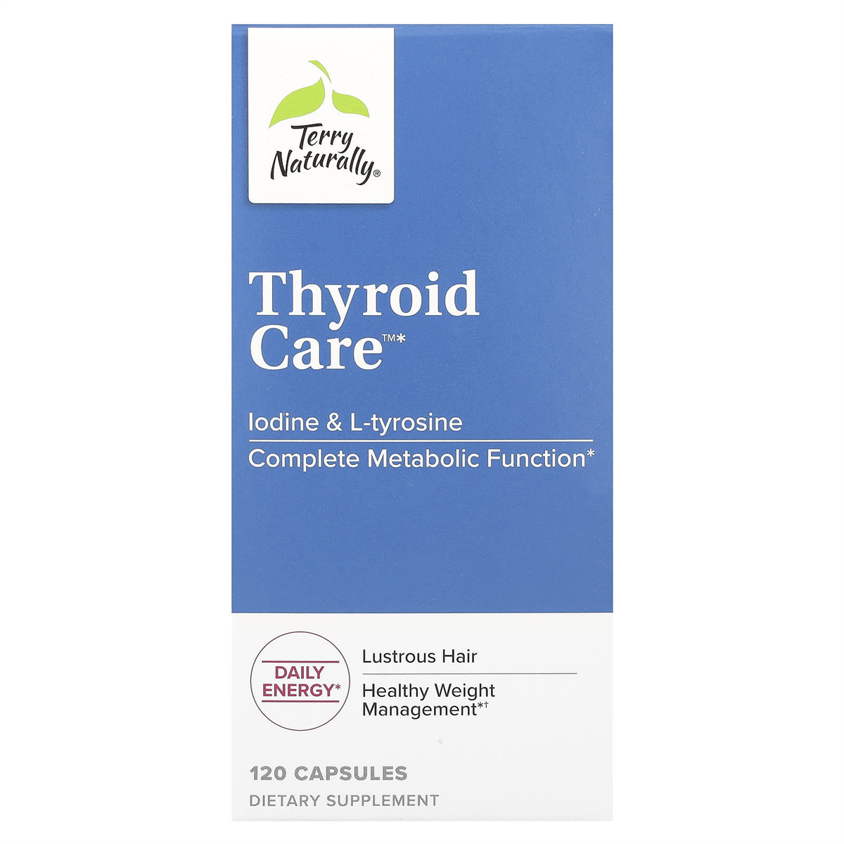 Terry Naturally Thyroid Care 120 Capsules official uniform front v2 1200x1200
