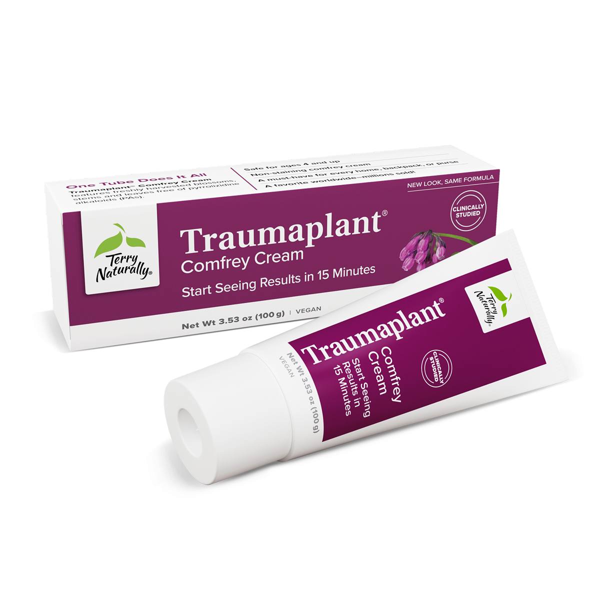 Terry Naturally Traumaplant Comfrey Cream 3.53 oz official uniform front v2 1200x1200