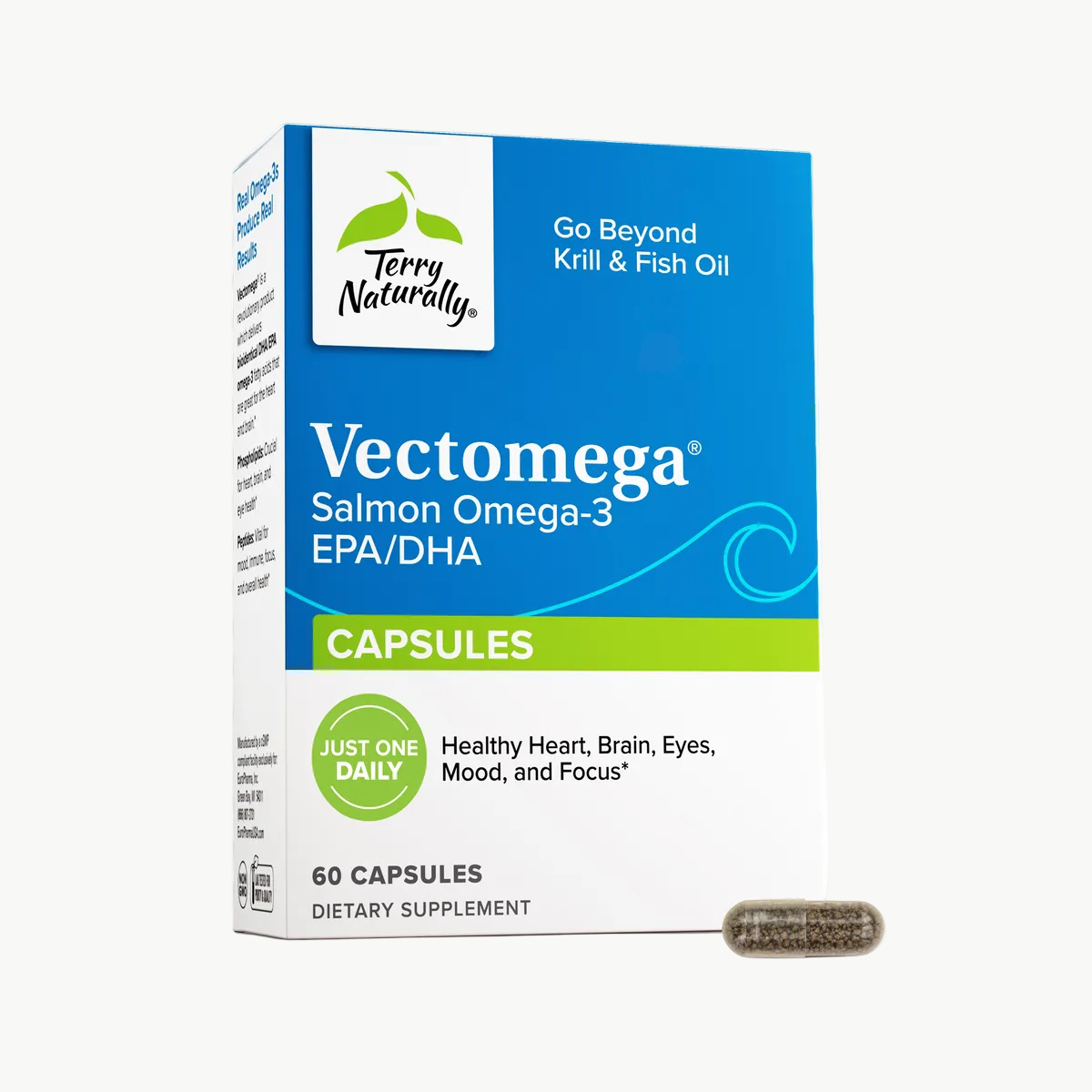 Terry Naturally Vectomega 60 Capsules official uniform front v2 1200x1200