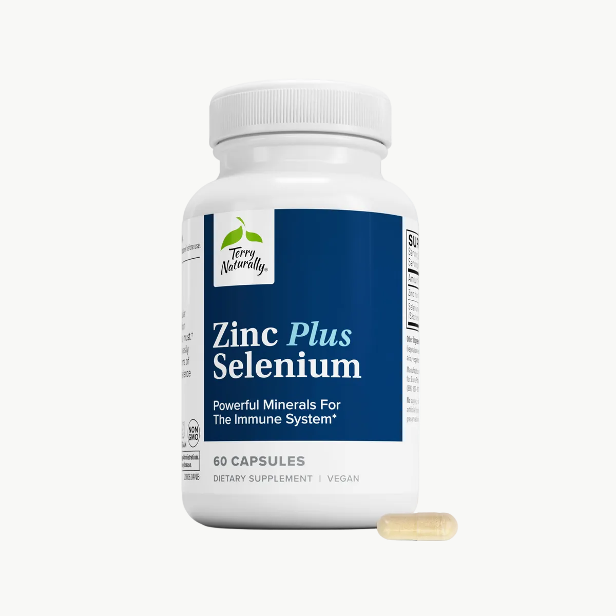 Terry Naturally Zinc Plus Selenium 60 Capsules official uniform front v2 1200x1200