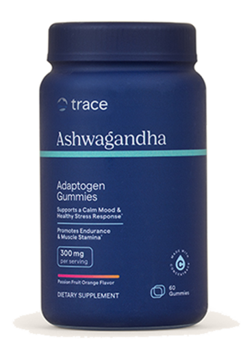 Trace Minerals Ashwagandha Gummies Passion Fruit Orange 60 Gummies product packaging