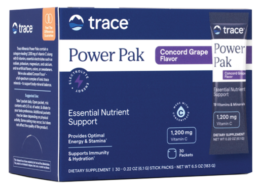 Trace Minerals Electrolyte Stamina Power Pak Concord Grape 30 Servings product packaging