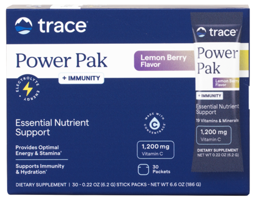 Trace Minerals Electrolyte Stamina Power Pak+ Lemon Berry 30 Servings product packaging