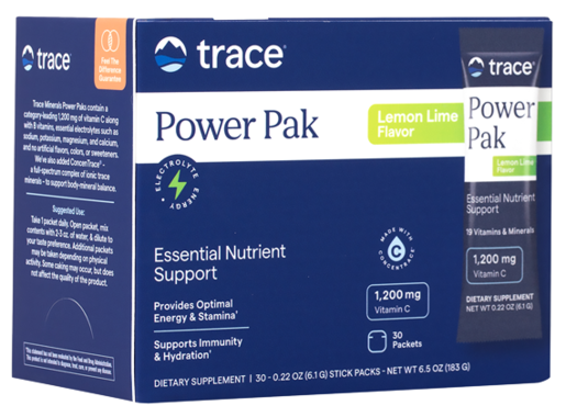 Trace Minerals Electrolyte Stamina Power Pak Lemon Lime 30 Servings product packaging