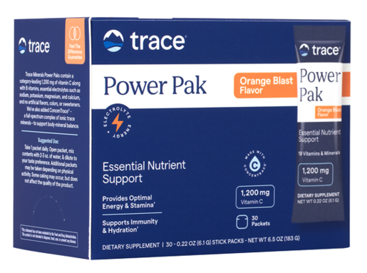 Trace Minerals Electrolyte Stamina Power Pak Orange Blast 30 Servings product packaging
