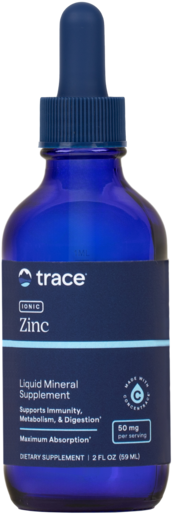 Trace Minerals Ionic Zinc 50mg 2 fl oz product packaging