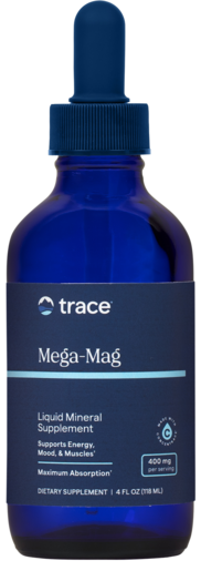 Trace Minerals Mega-Mag 400mg 4 fl oz product packaging