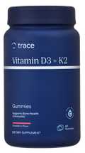 Trace Minerals Vitamin D3+K2 Gummies Strawberry 60 Gummies product packaging