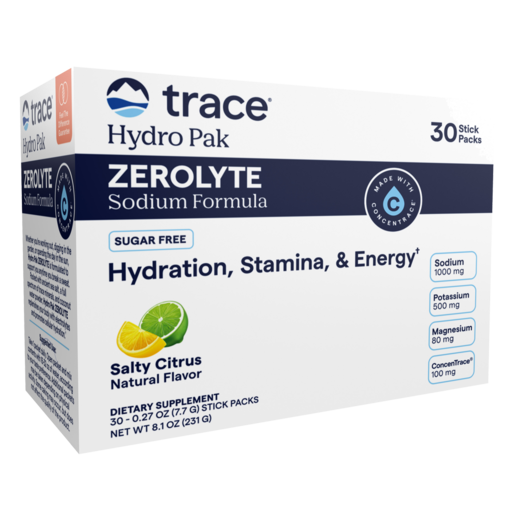Trace Minerals ZEROLyte Citrus 30 Servings product packaging