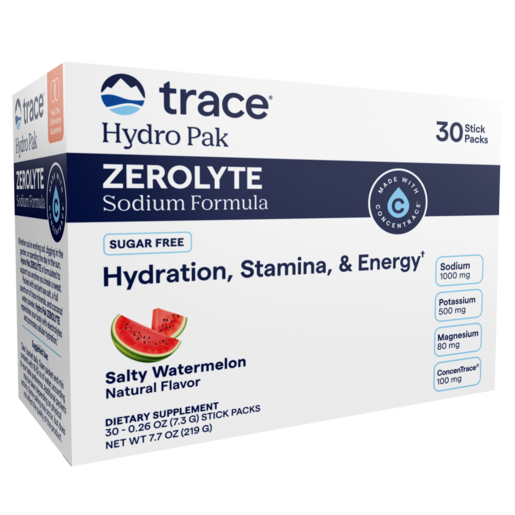 Trace Minerals ZEROLyte Watermelon 30 Packets product packaging