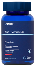 Trace Minerals Zinc + Vitamin C Chewable Raspberry Flavor 60 Chewable Wafers product packaging