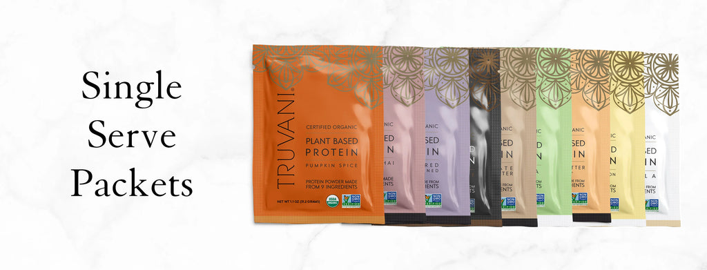 Truvani Peanut Butter Protein Powder Single Serving Pouch