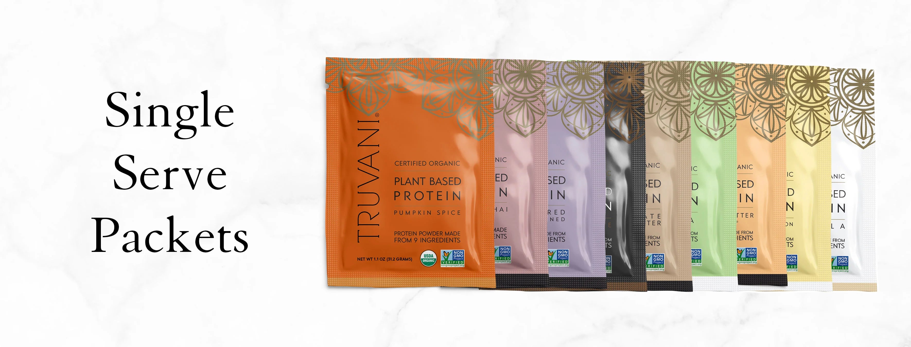 Truvani Matcha Plant Protein Powder 10ct Box