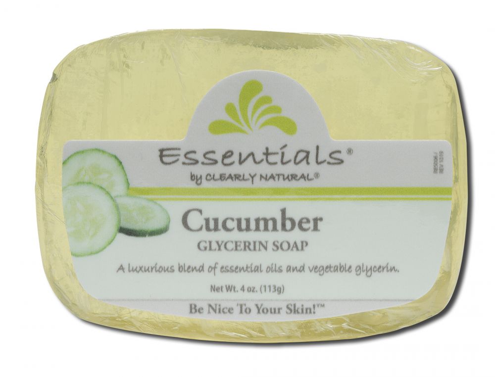 Clearly Natural Essentials Cucumber Glycerin Bar Soap — 4 oz