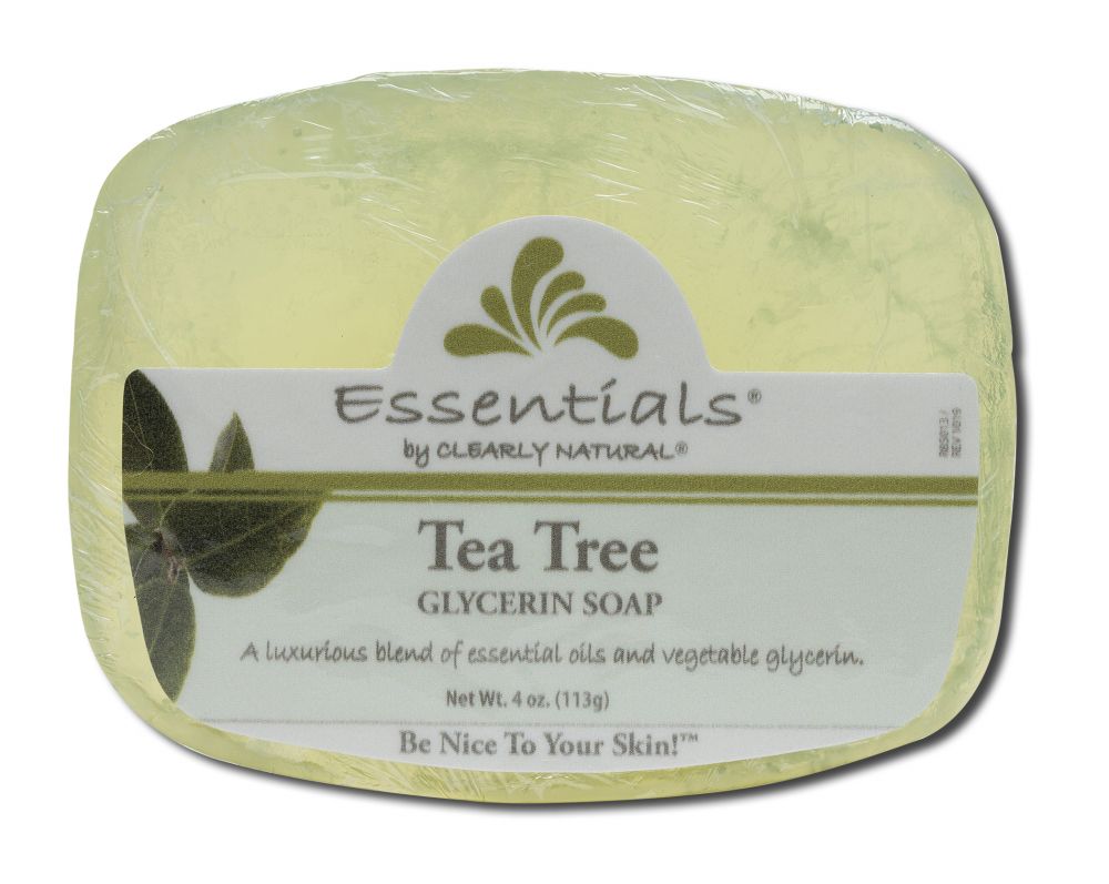 Clearly Natural Essentials Tea Tree Glycerin Bar Soap — 4 oz
