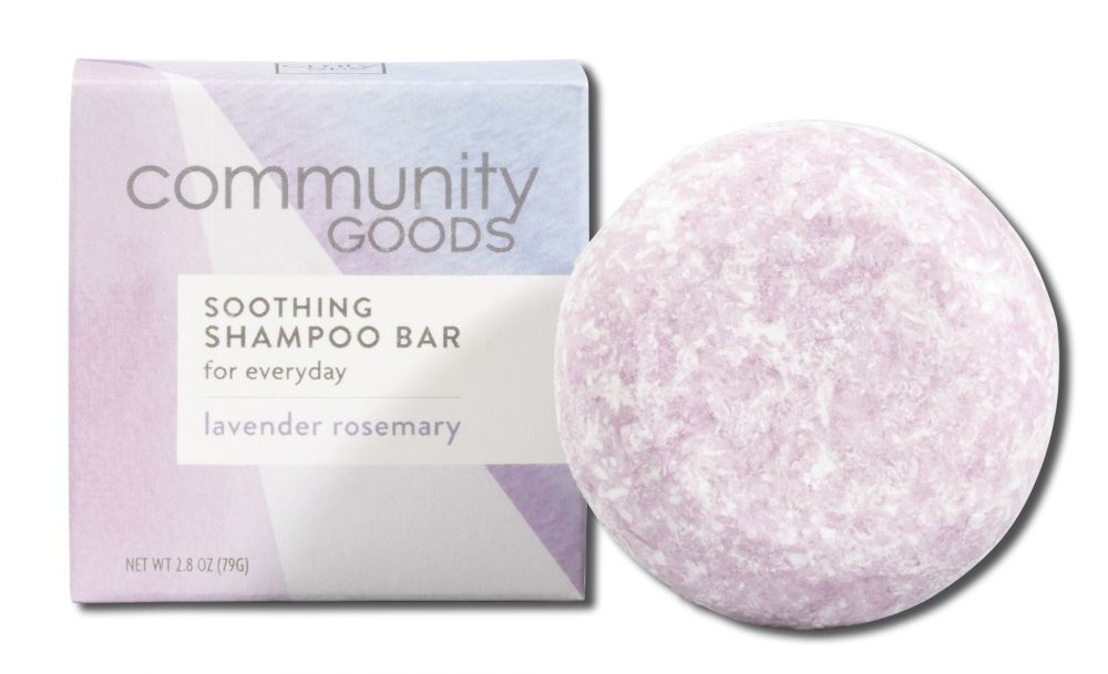 Community Goods Soothing Shampoo Bar Lavender Rosemary, 2.8 oz