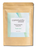 Community Goods Fresh Mint Toothpaste Tablets Pouch, 4 oz