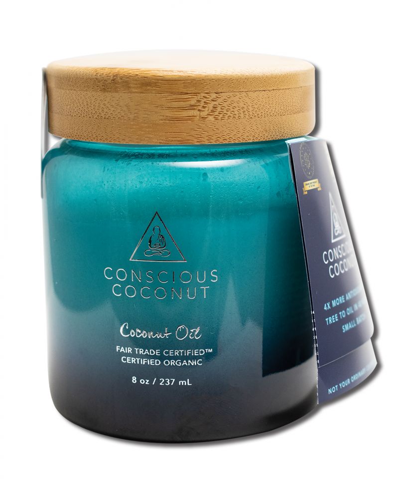 Conscious Coconut Organic Coconut Oil Jar, 8 oz