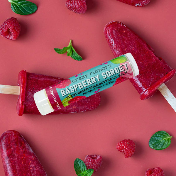 Crazy Rumors Raspberry Sorbet Lip Balm — 0.15 oz