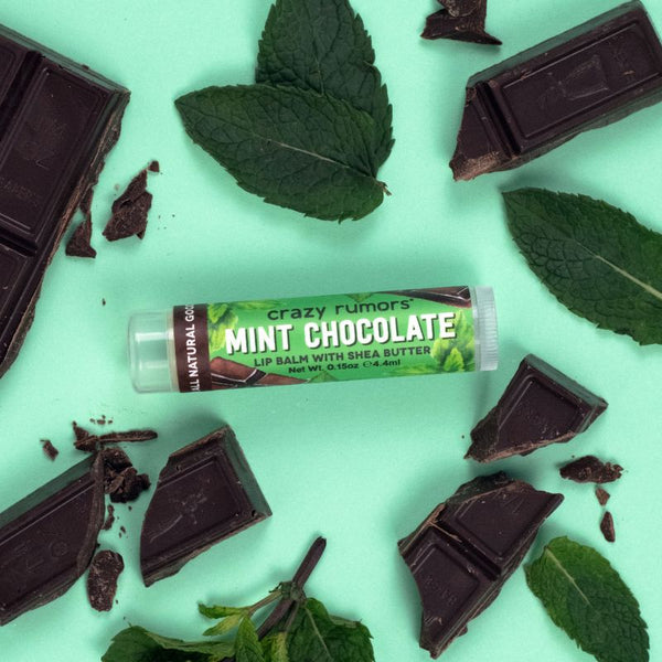 Crazy Rumors Mint Chocolate Lip Balm — 0.15 oz