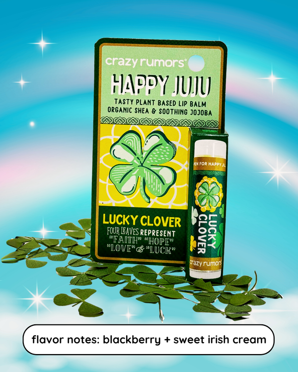 Crazy Rumors Happy Juju Lucky Clover Lip Balm — 0.15 oz