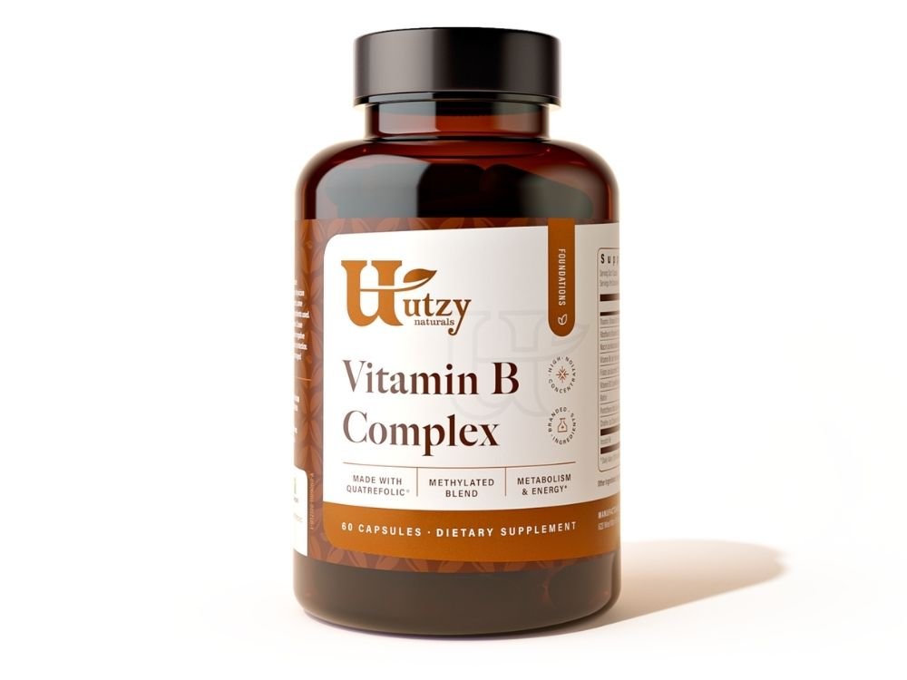 Utzy Naturals Vitamin B Complex 60 Capsules official front image